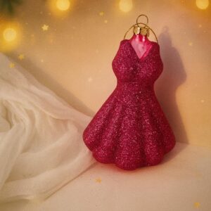 Kerstornament | glitter jurk